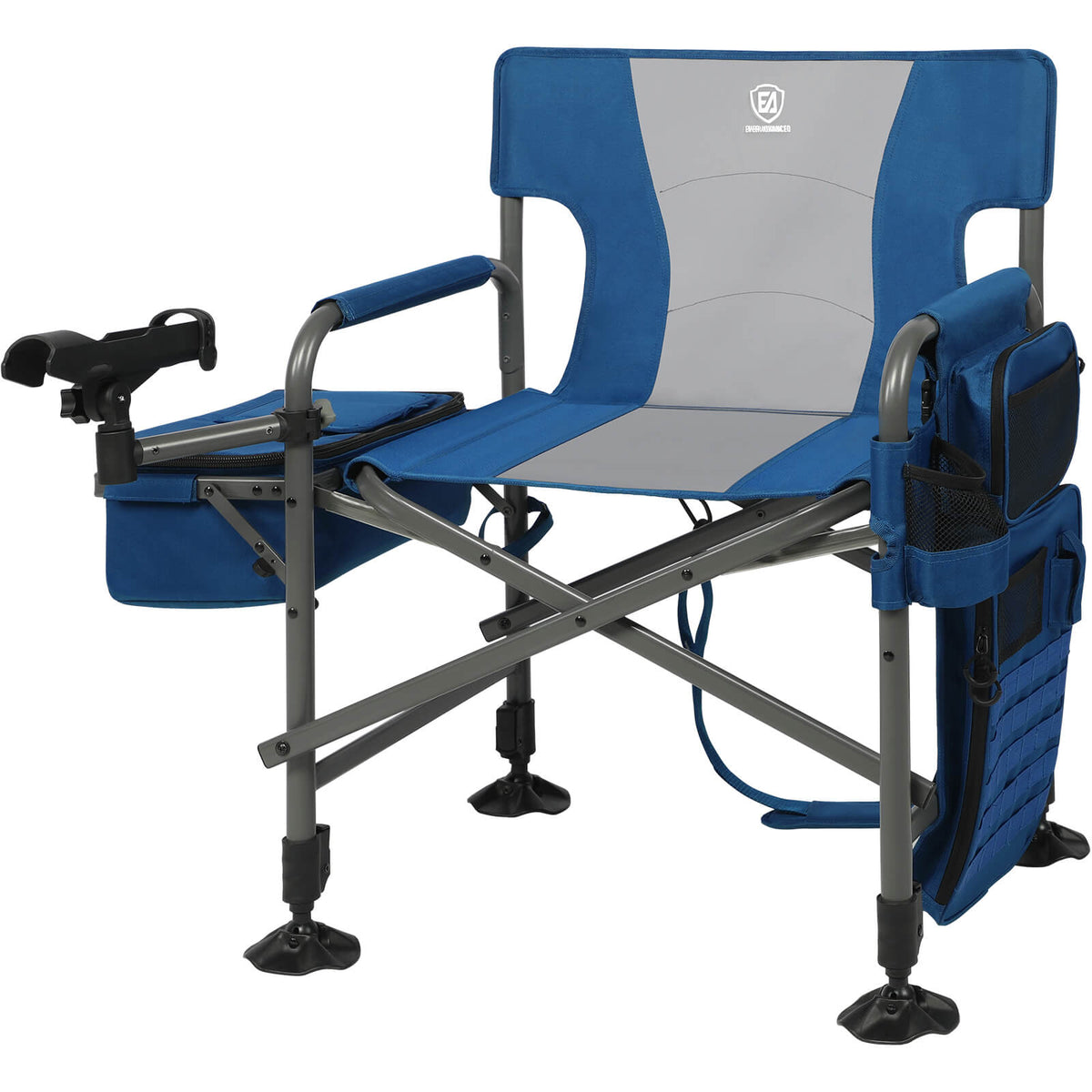 fishing chairs with rod holders uk Quick Adjust Fishing Director's Chair