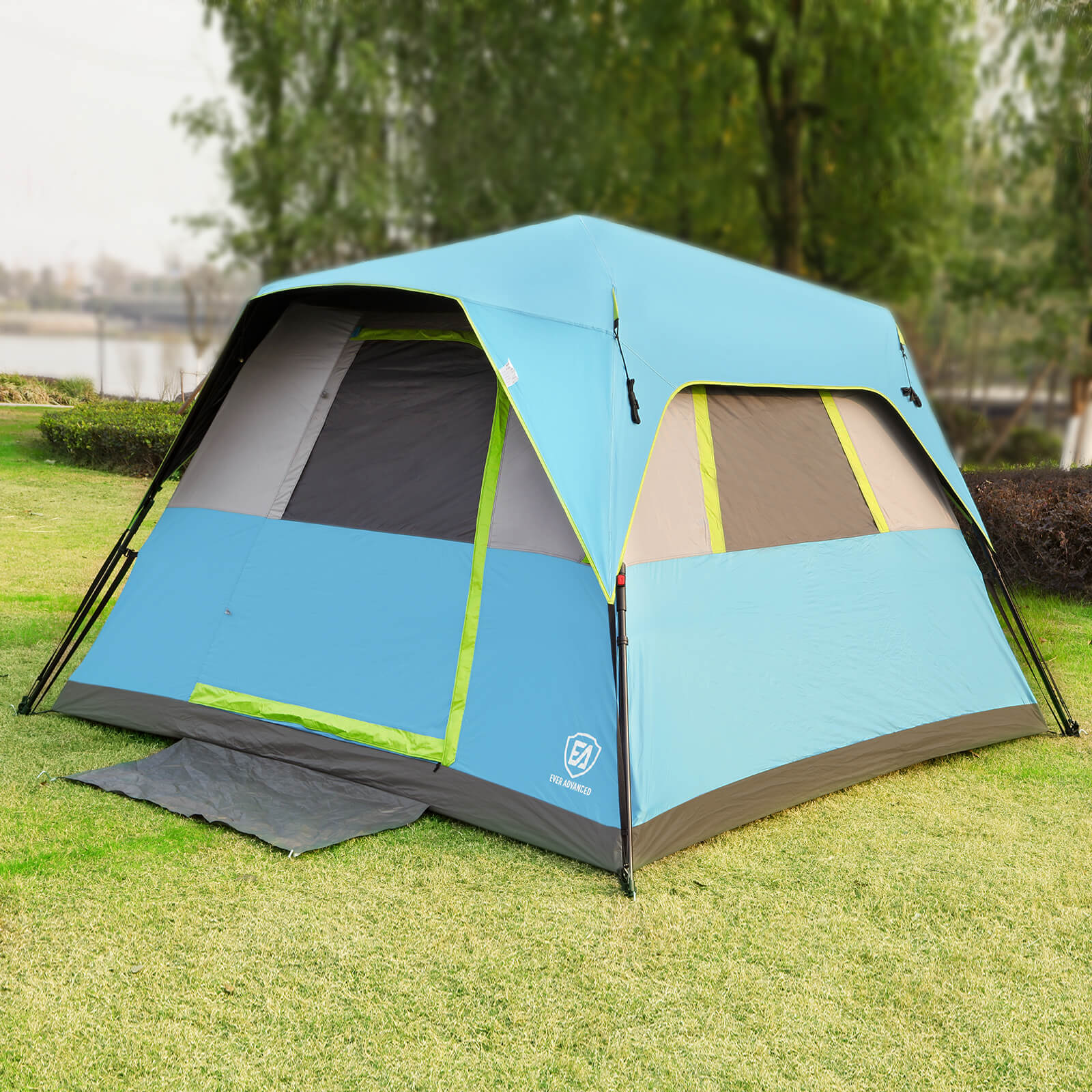 EverAdvanced 6 Person Instant Blackout Camping Tent 
